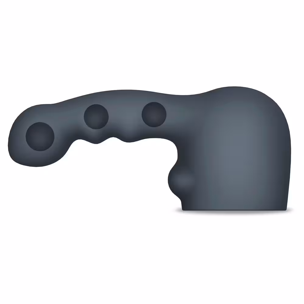 Le Wand Ripple Weighted Silicone Attachment Grey image 3