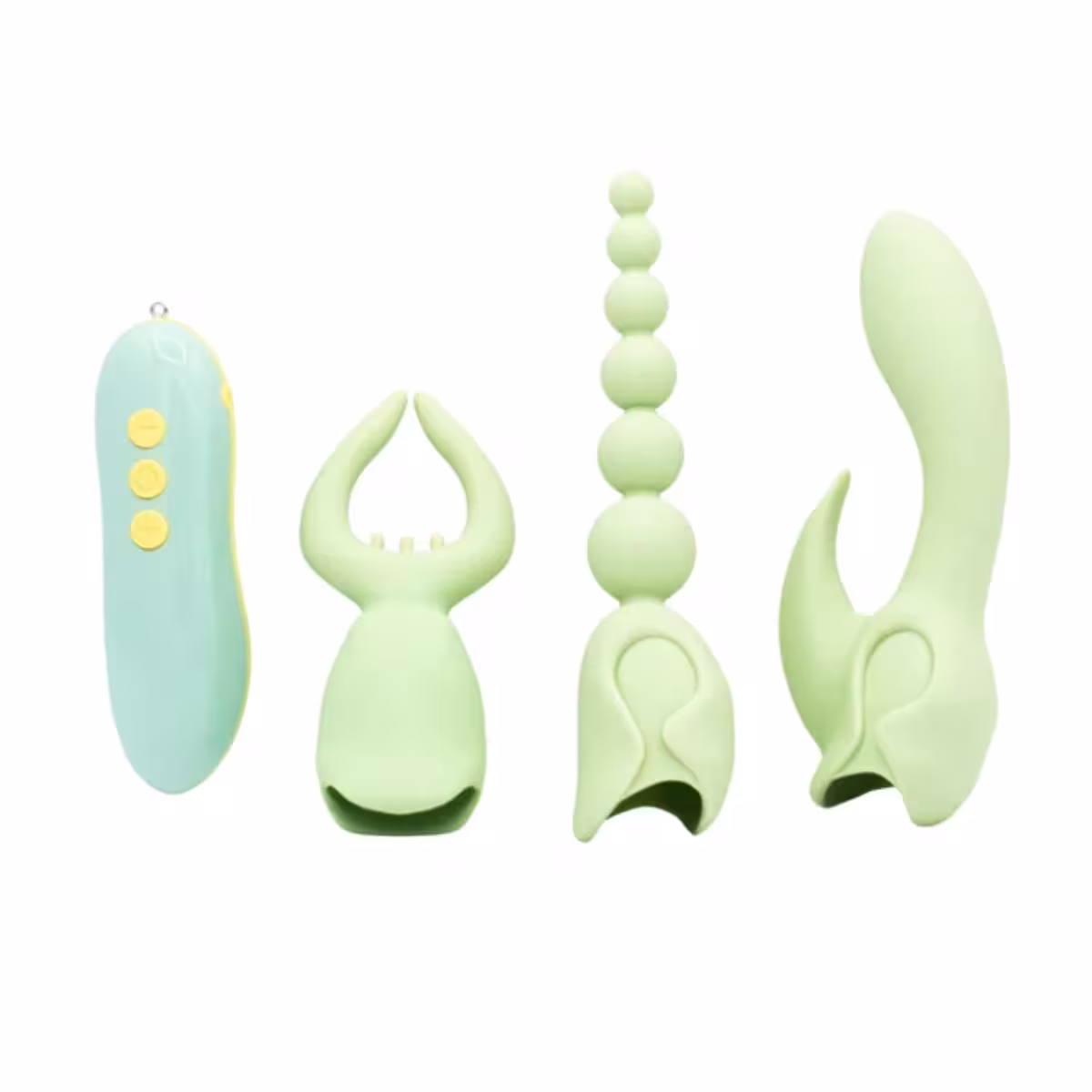 Pleasure Hunter Multifunction Vibrator – 4-in-1 Silicone Set for Adventurous Pleasure