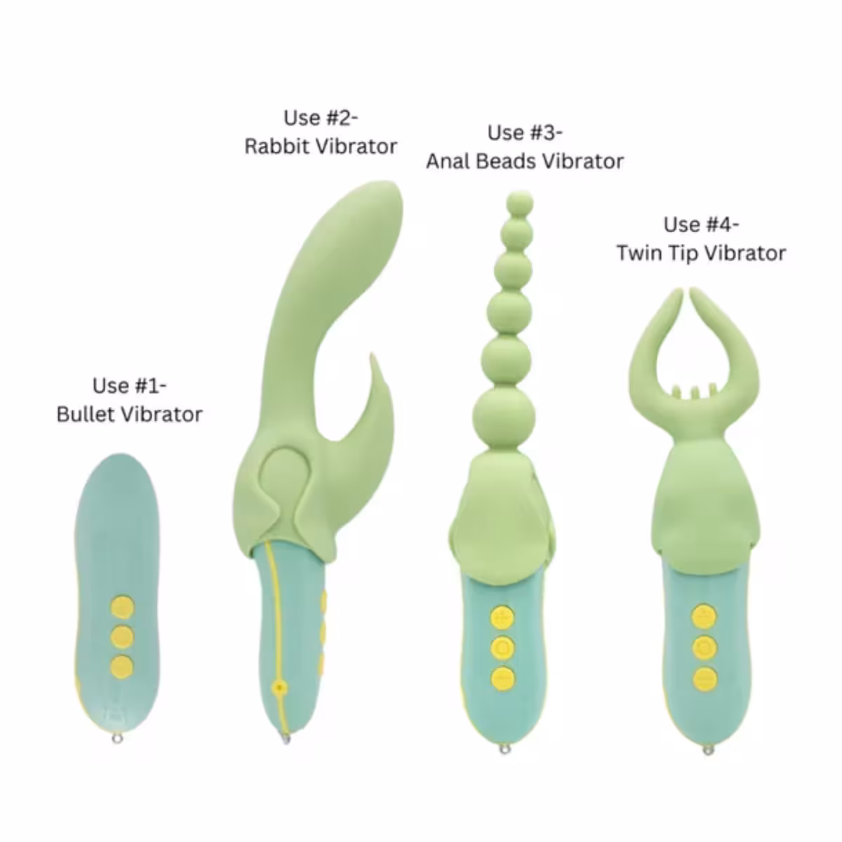 Pleasure Hunter Multifunction Vibrator – 4-in-1 Silicone Set for Adventurous Pleasure image 7