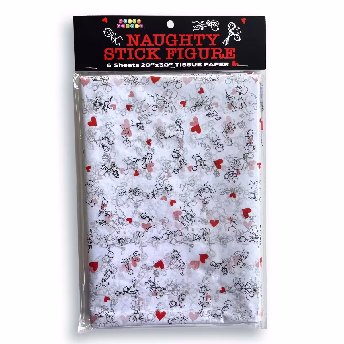Naughty Stick Figure Tissue Paper | Playful Gift Accents for UK Customers