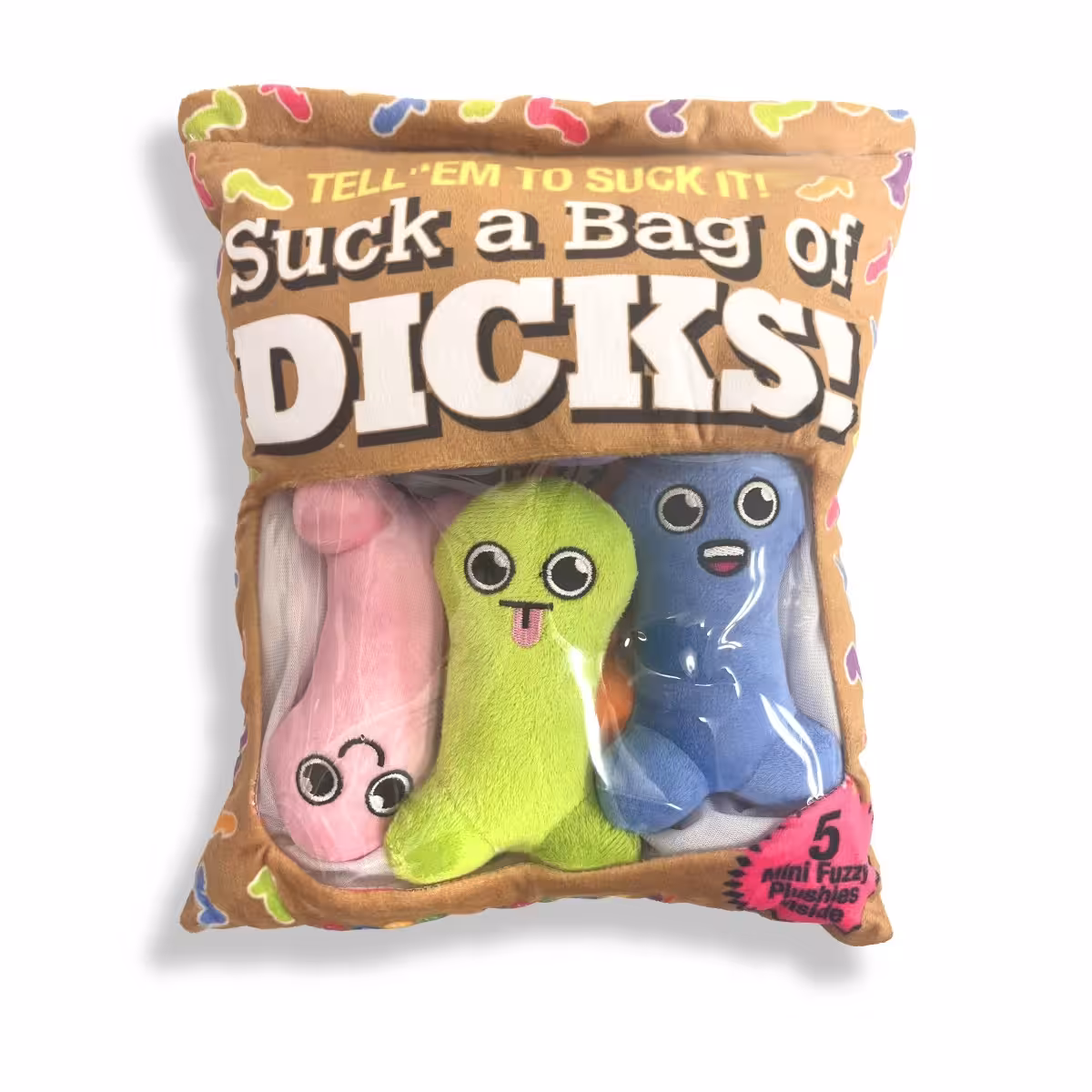 Suck A Bag Of Dicks Plushy Pillow With 5 Dicks – Quirky Comfort for Giggles & Snuggling image 2