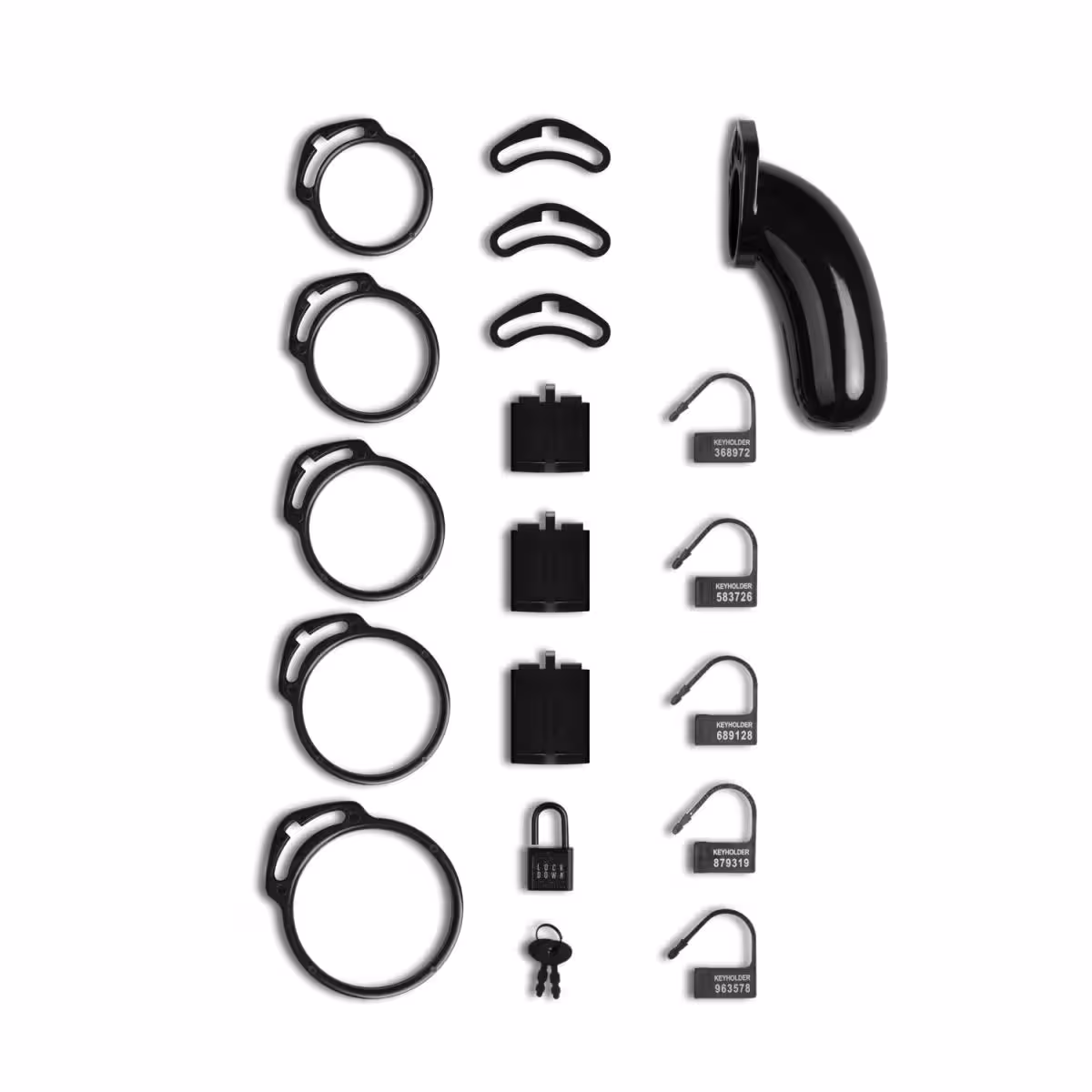 Lockdown Black Chastity Cage Large image 4