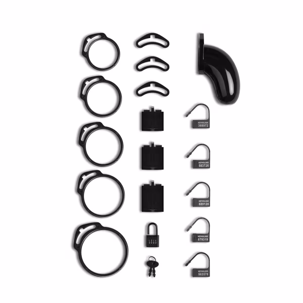 Lockdown Black Chastity Cage Medium image 4