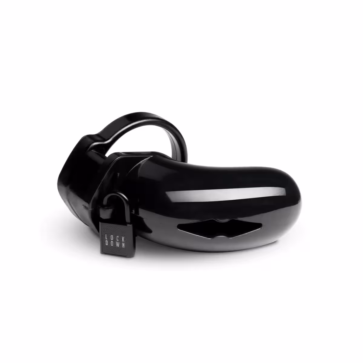 Lockdown Black Chastity Cage Medium image 5