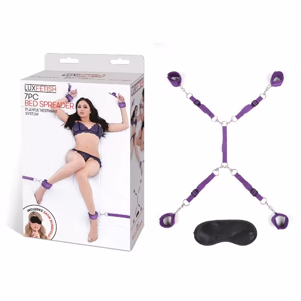 Lux Fetish Bed Spreader Purple image 4