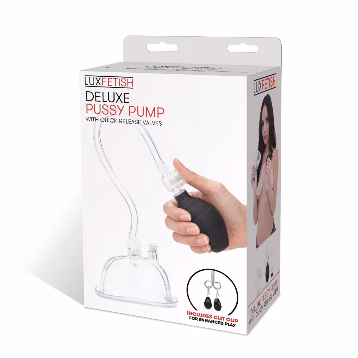 Lux Fetish Pussy Pump Clit Clamp Included image 2