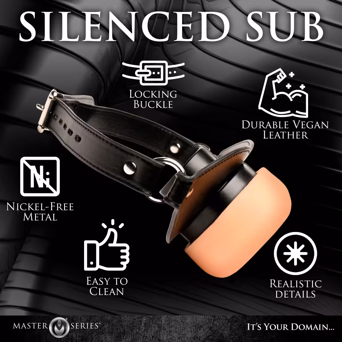 Ass Face Mouth Gag – Premium Play Accessory for Intimate Roleplay image 3