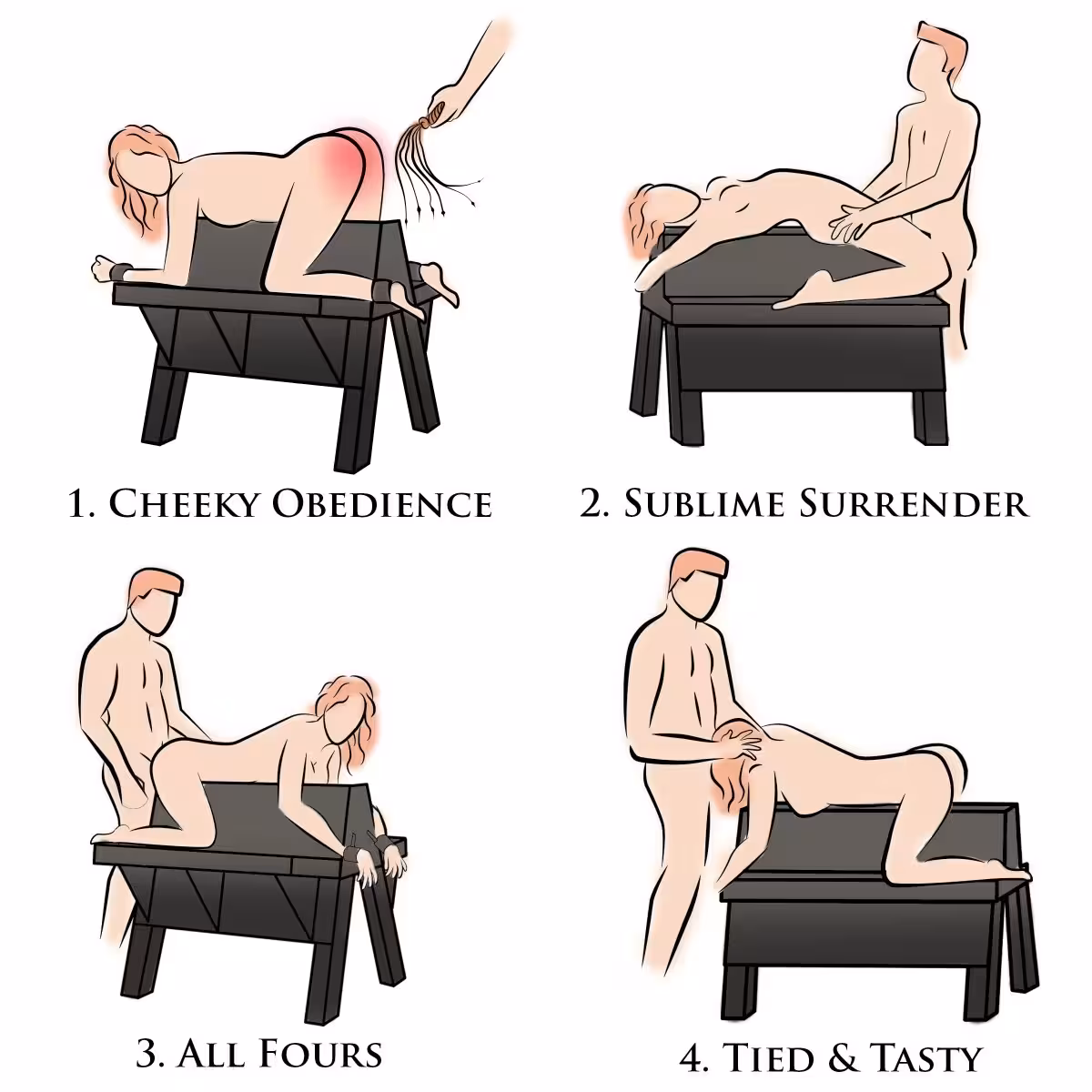 Master Series Bareback Submission Horse – Premium Sensory Play Bench image 5