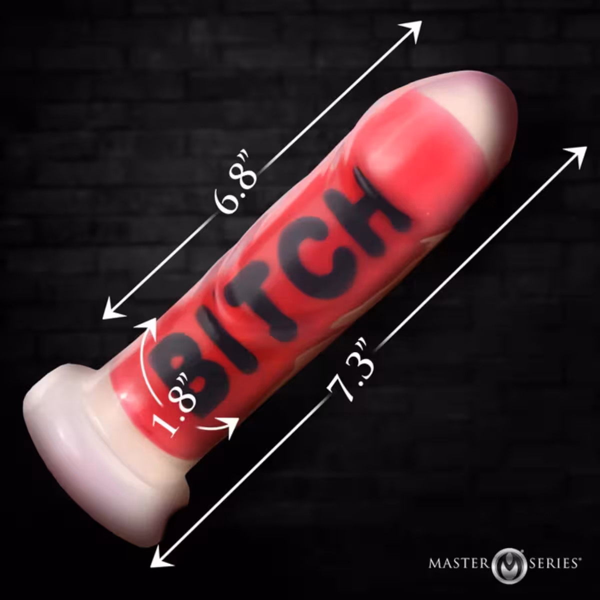 Master Series BITCH Silicone Dildo – Premium Sensation for Intimate Play image 5