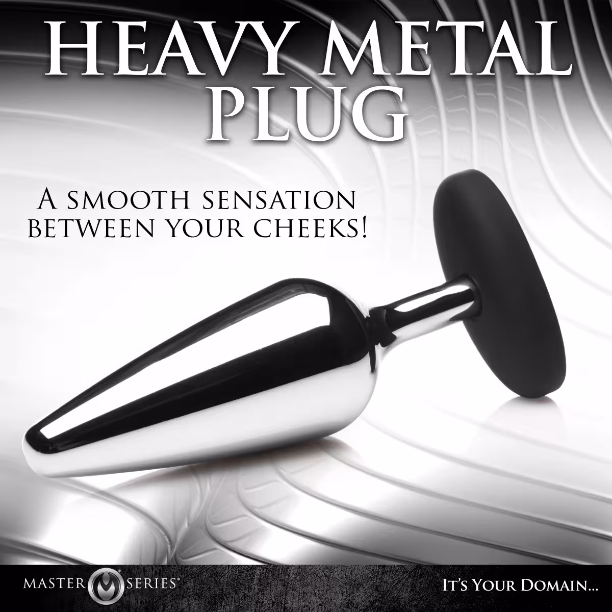 Master Series Butt Slut Metal & Silicone Butt Plug image 5