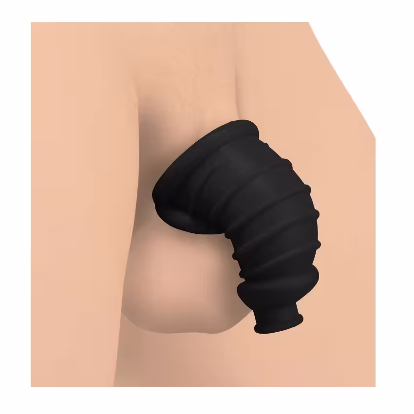 Master Series Dark Chamber Silicone Chastity Cage image 2