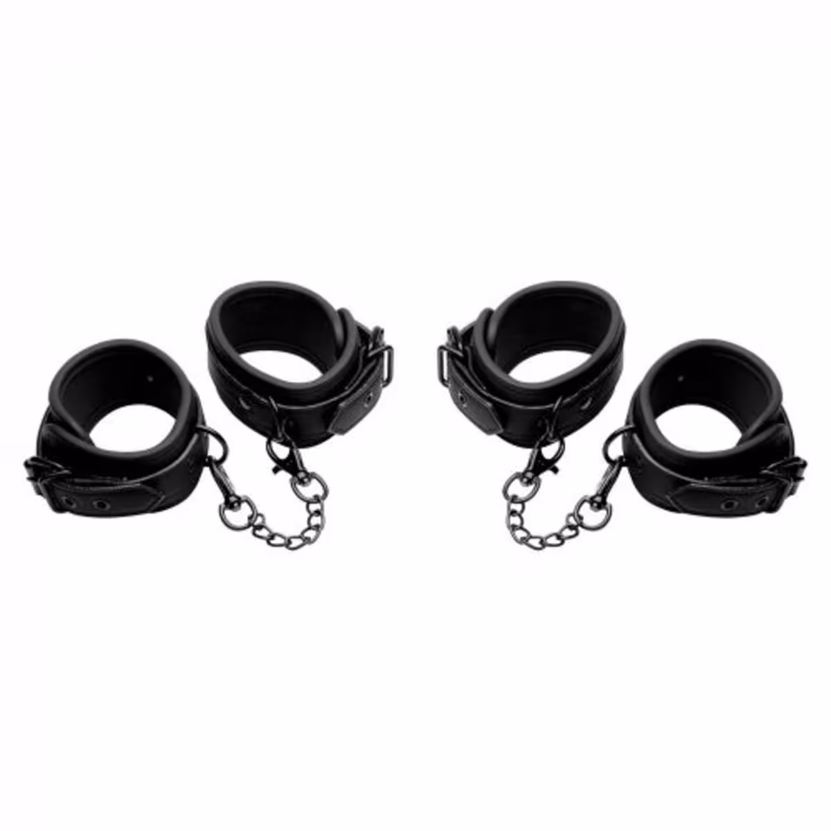 Master Series Kinky Comfort Wrist & Ankle Cuff Set Black