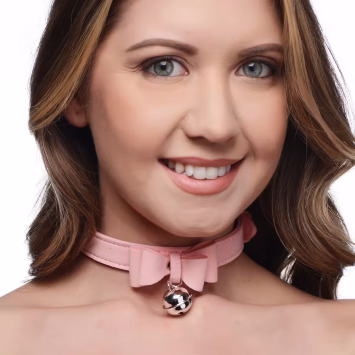 Master Series Sugar Kitty Cat Bell Collar Pink Silver image 3