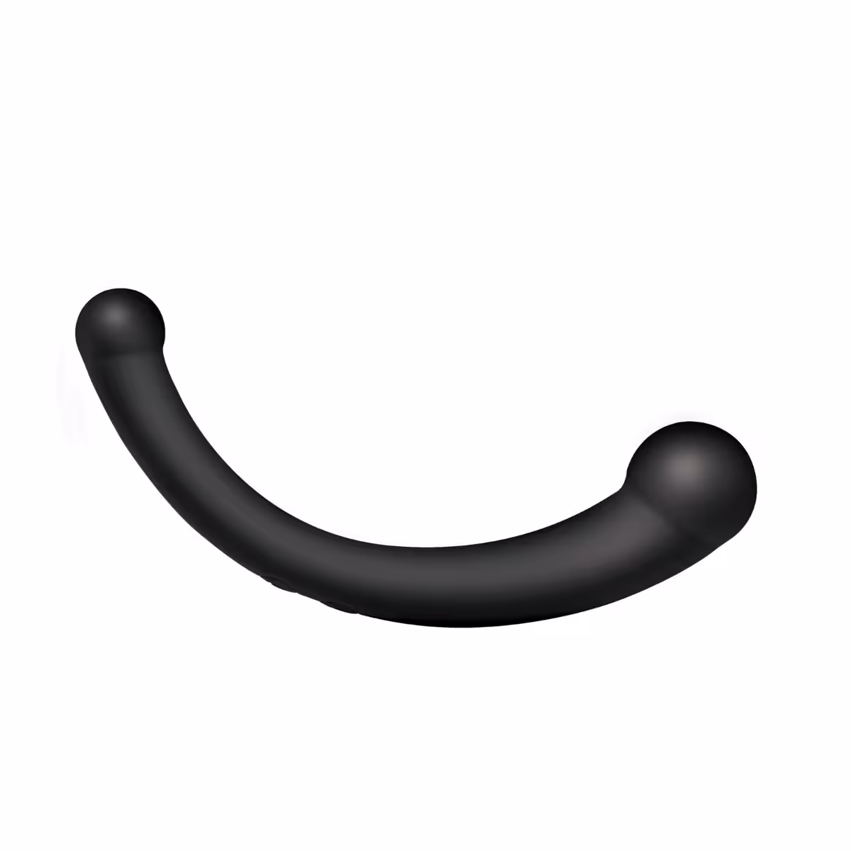 Master Series Vibrating Silicone G Spot Stimulator Black