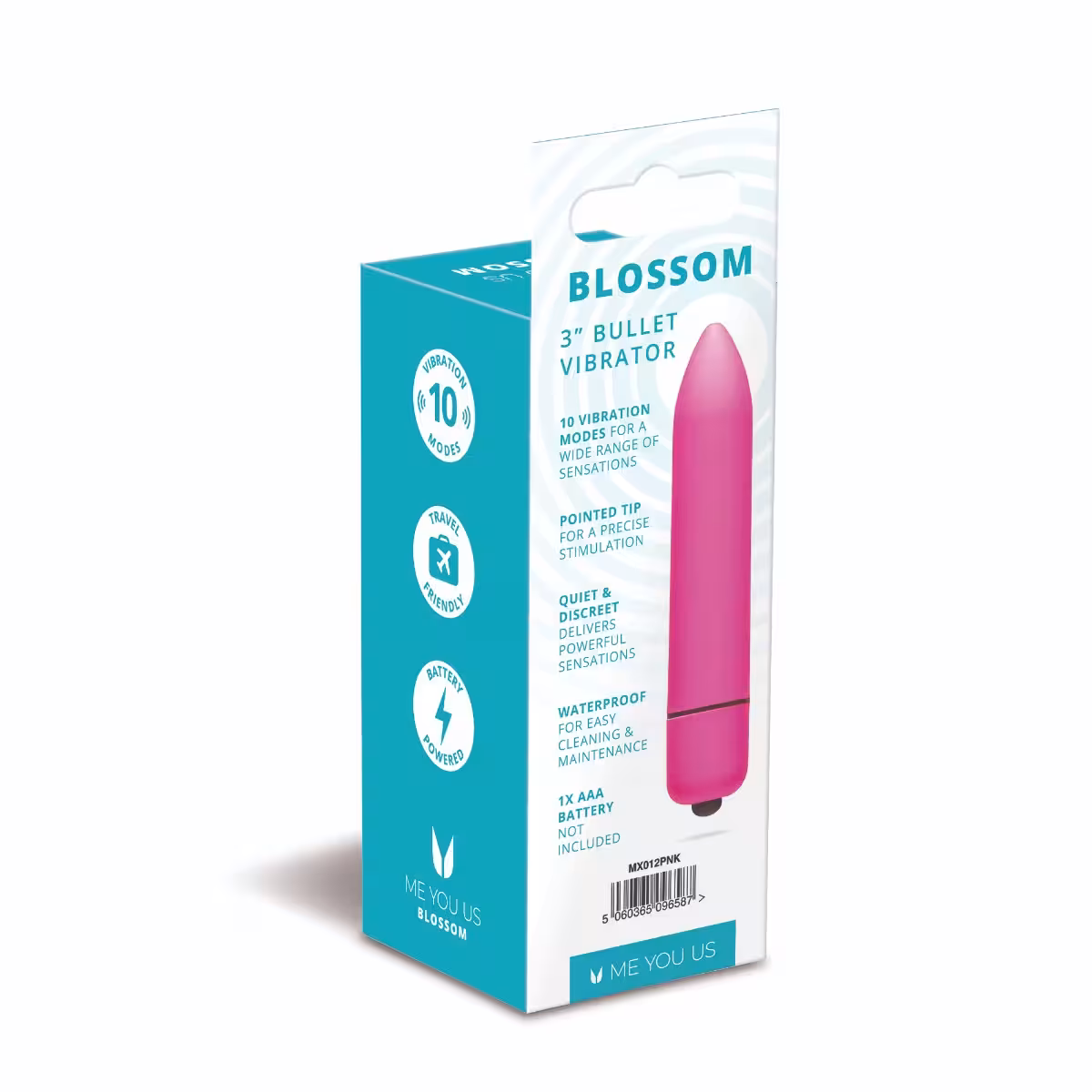 Me You Us Blossom 10 Mode Bullet Vibrator Pink image 5