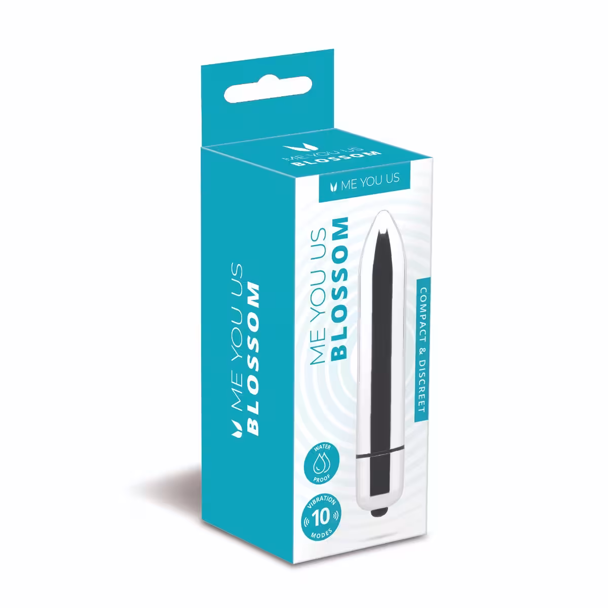 Me You Us Blossom 10 Mode Bullet Vibrator Silver image 2