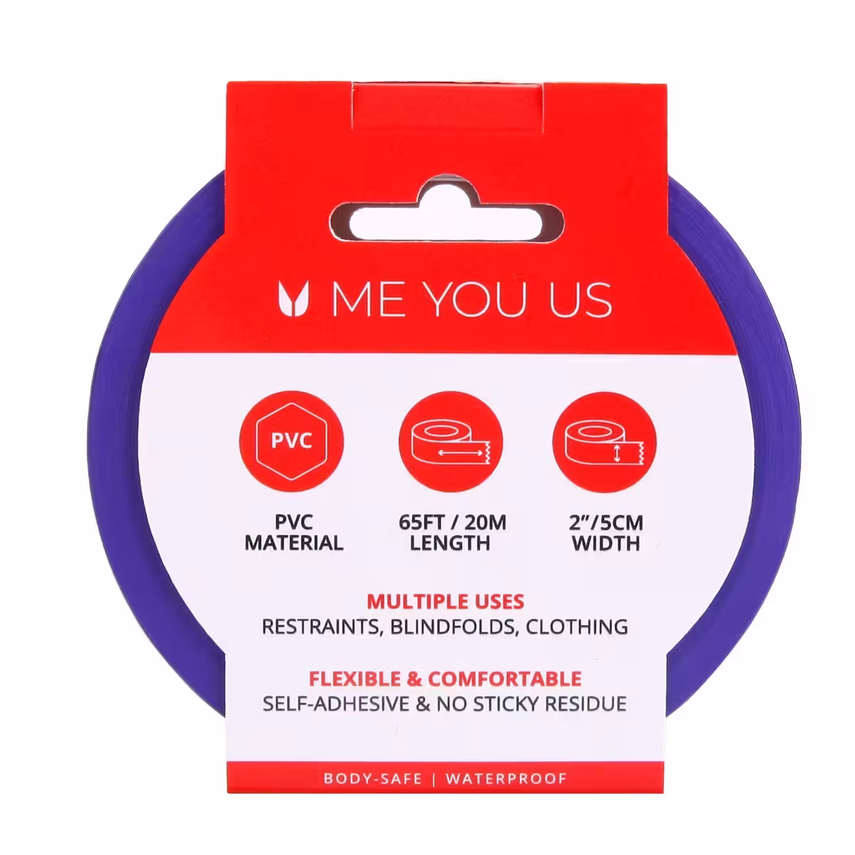 Me You Us Bound To Please Bondage Tape Purple 20m image 2