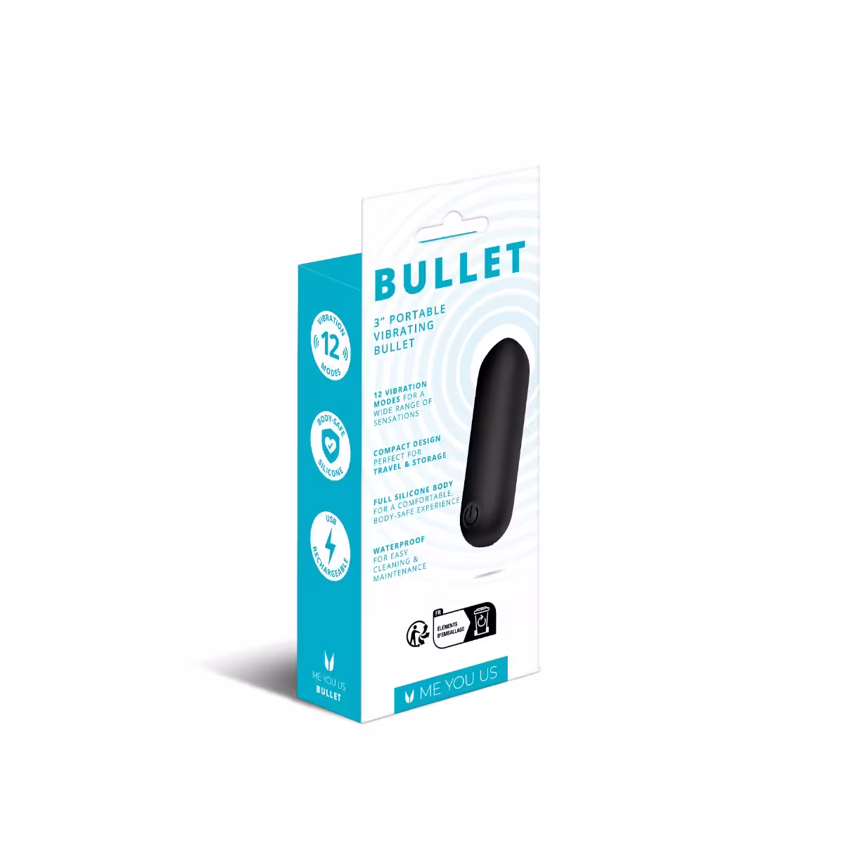 Me You Us Bullet Vibrator Black image 6