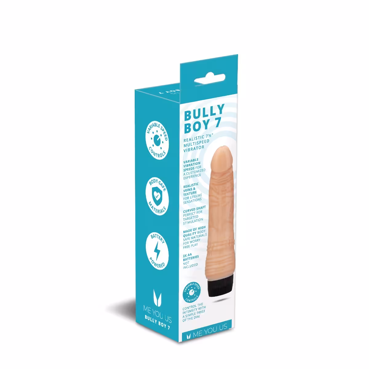 Me You Us Bully Boy 7 Realistic Vibrator Flesh image 5