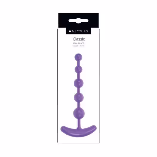 Me You Us Classic Anal Beads Purple image 2
