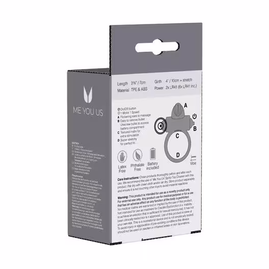 Me You Us Classic Rabbit Cock Ring Transparent image 2