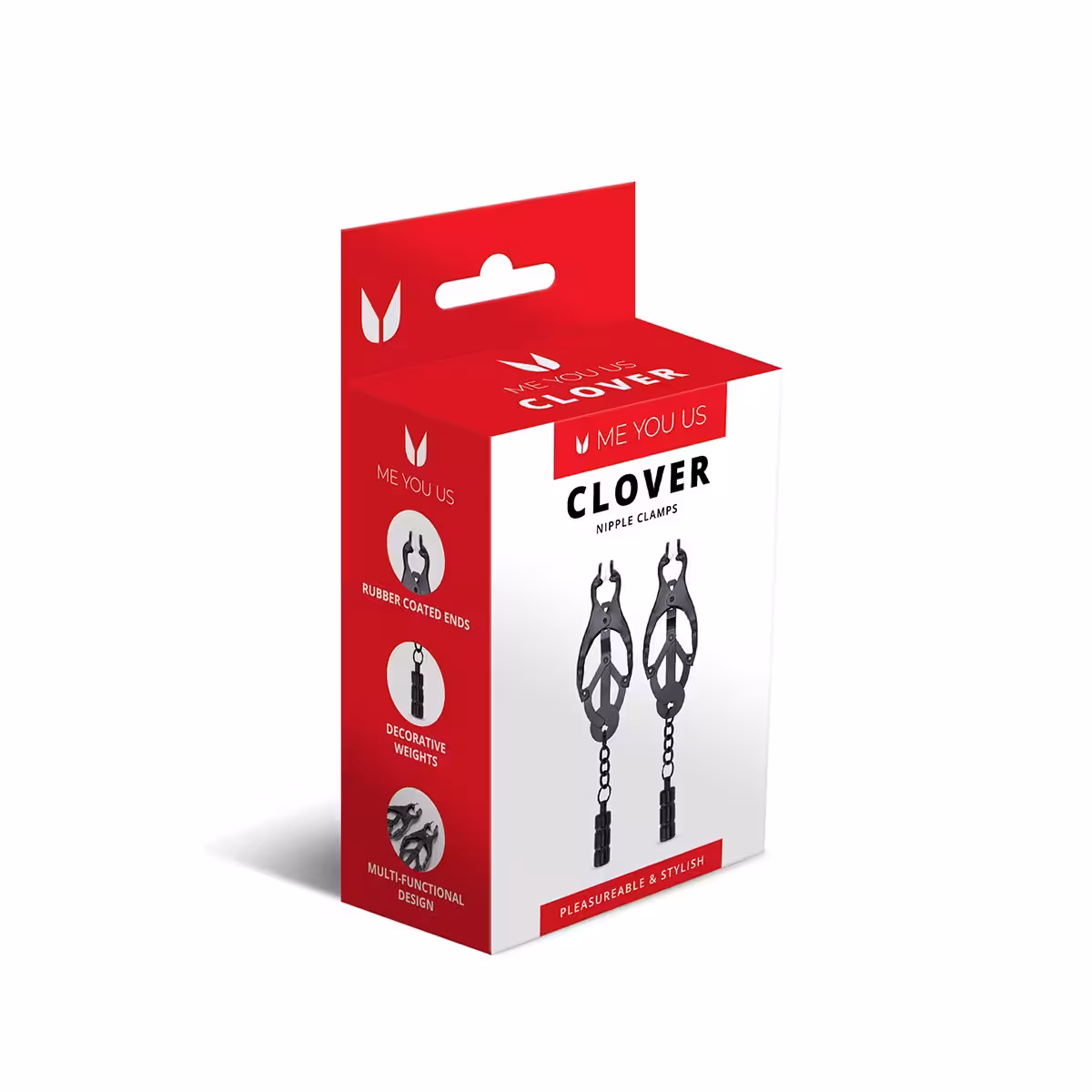 Me You Us Clover Nipple Clamp Black image 2