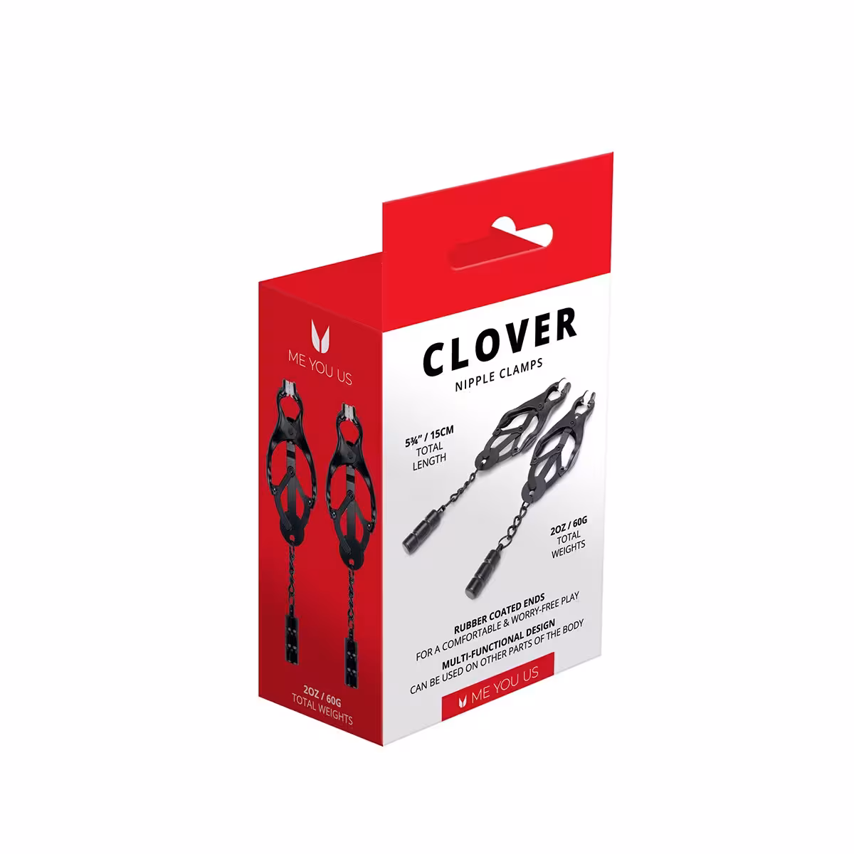 Me You Us Clover Nipple Clamp Black image 4