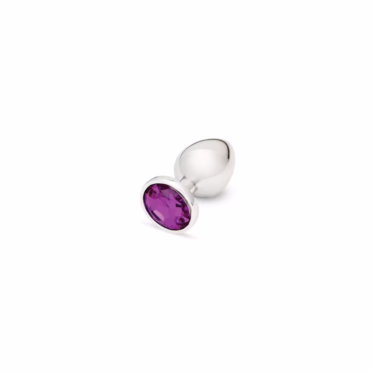 Me You Us Crystal Jewels Metal Butt Plug Purple Large image 2