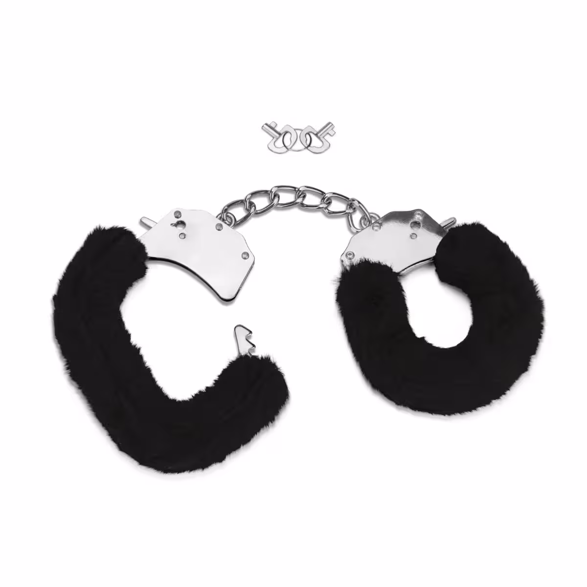 Me You Us Furry Handcuffs Black image 3