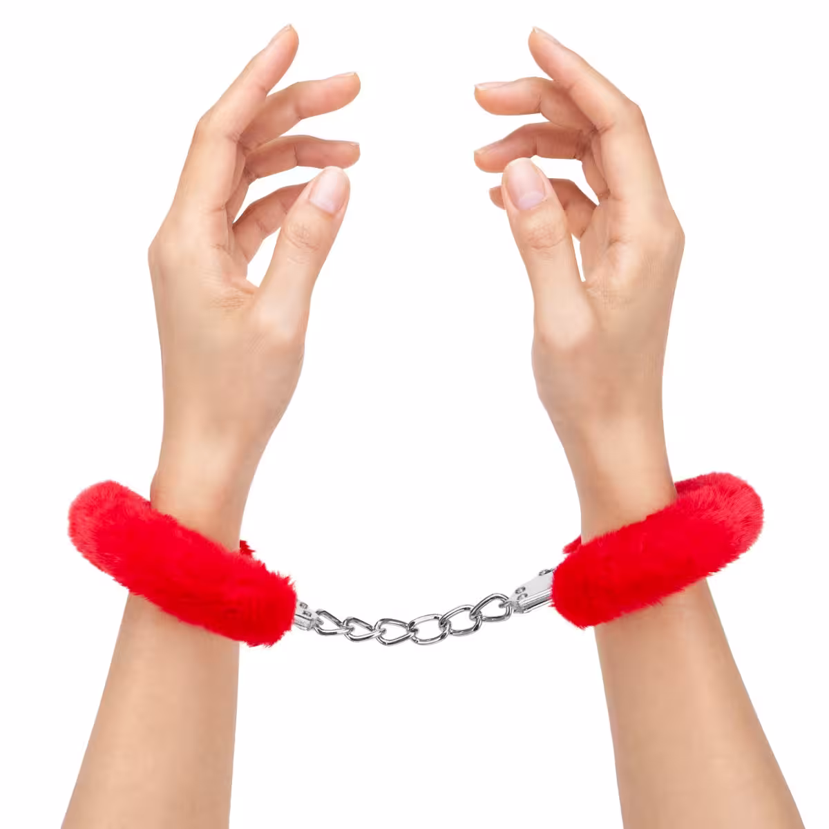 Me You Us Furry Handcuffs Red image 4