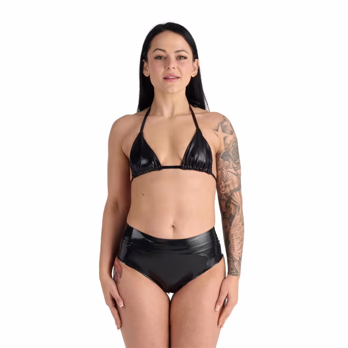 Me You Us Latex Crotchless Panties image 7