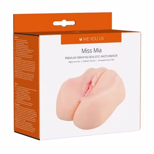 Me You Us Miss Mia Premium Vibrating Realistic Masturbator Flesh image 4