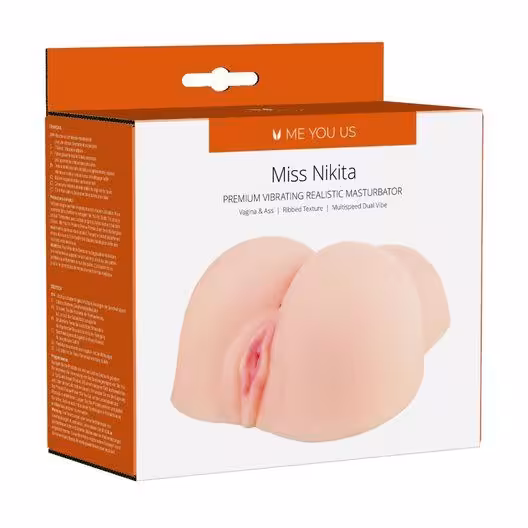 Me You Us Miss Nikita Premium Vibrating Realistic Masturbator Flesh image 4