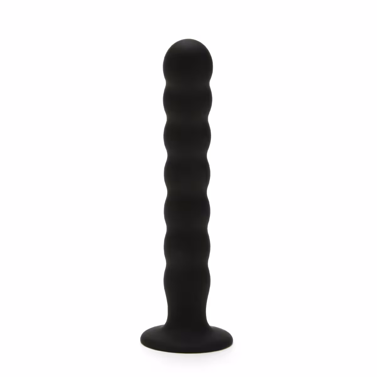 Me You Us Ripple G-Spot Pegging Dildo Black 8 Inch image 3