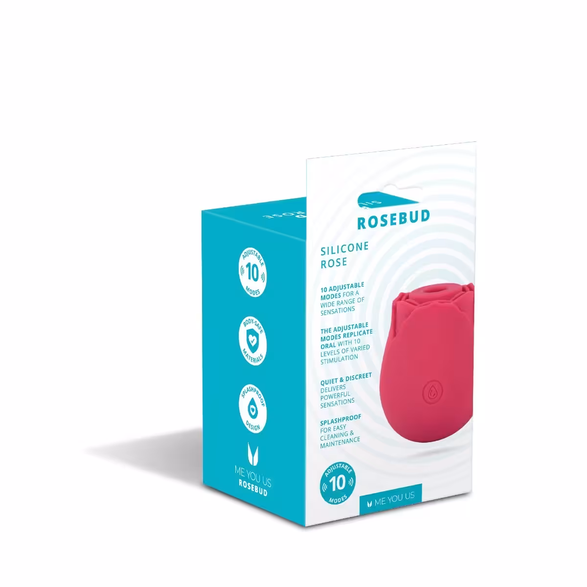 Me You Us Rosebud Silicone Sucking Vibrator Pink image 3