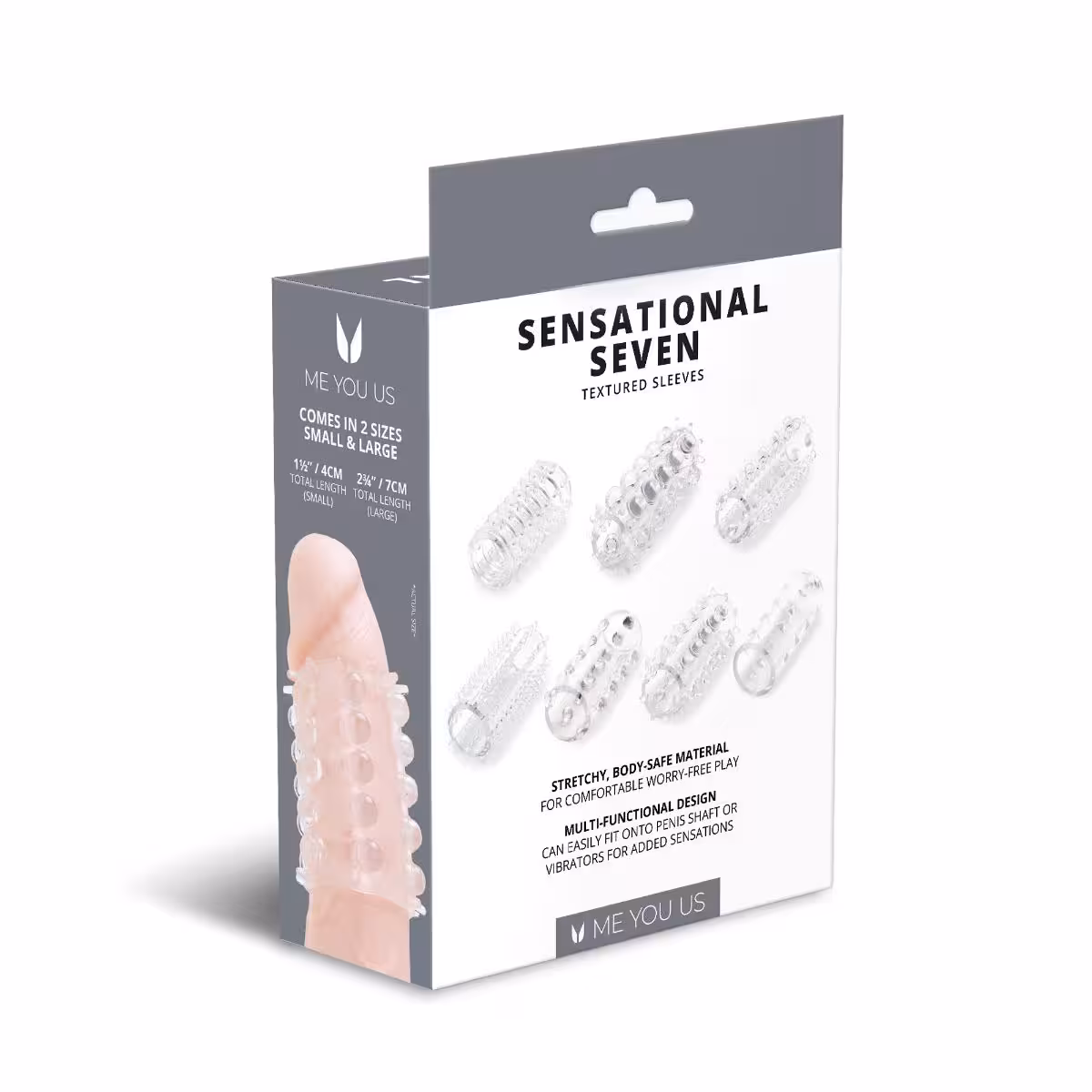 Me You Us Sensational Seven Textured Sleeves Transparent Small image 3