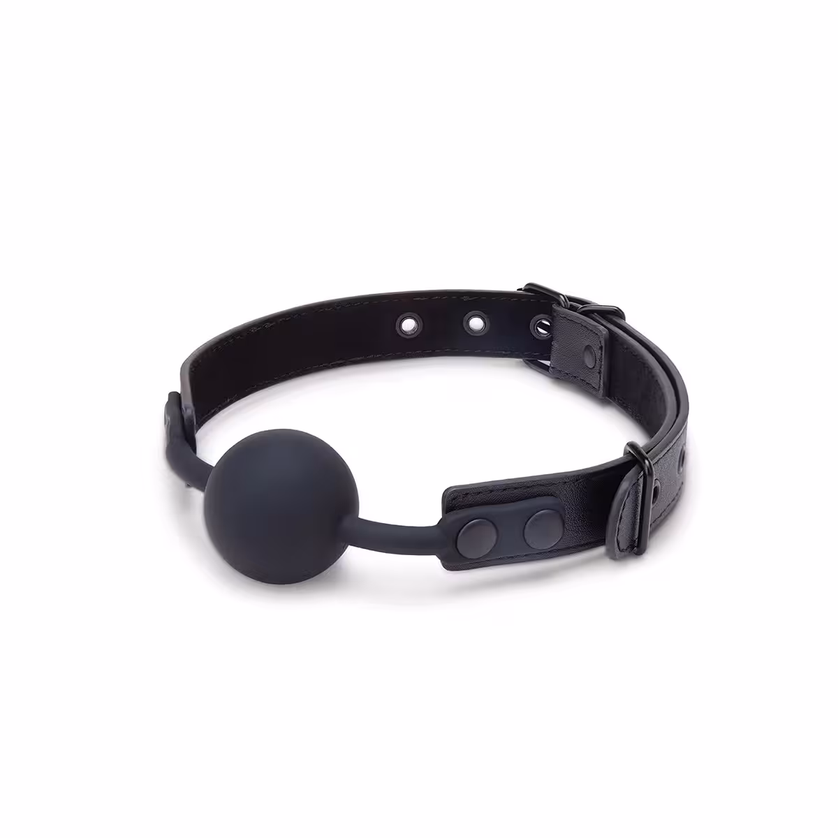 Me You Us Silicone Ball Gag Black image 4