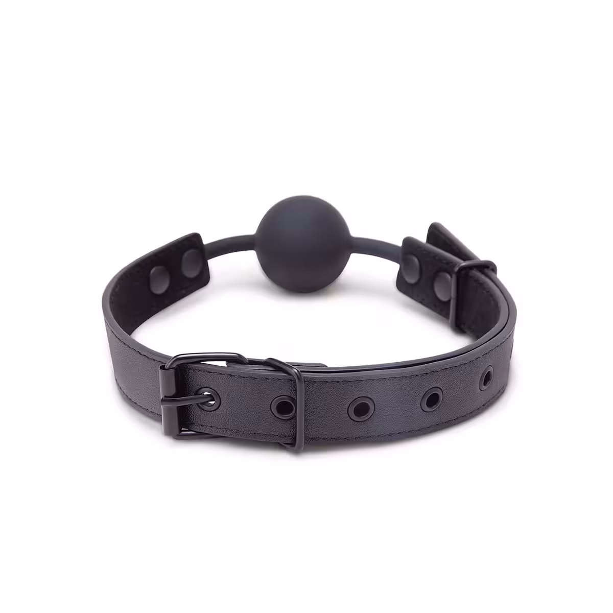 Me You Us Silicone Ball Gag Black image 5