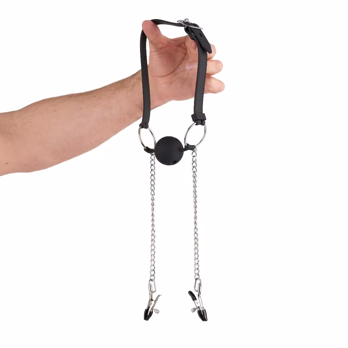 Me You US Silicone Gag with Clamps – For Exploring Sensation and Power Dynamics