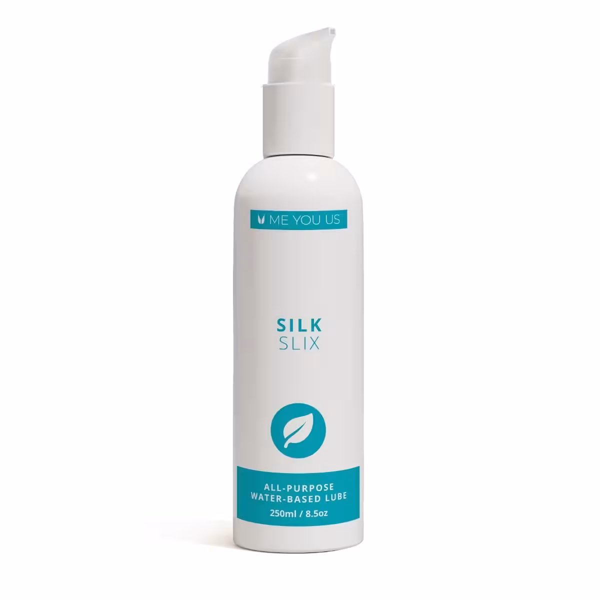 Me You Us Silk Slix Water Based Lubricant Pump Bottle White 250ml