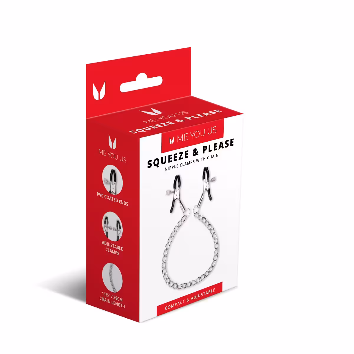 Me You Us Squeeze N Please Nipple Chain Silver image 2