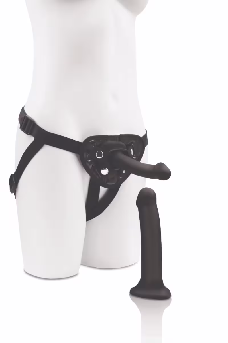 Me You Us Strap on Harness Kit with 6 and 8inch Dildos image 2