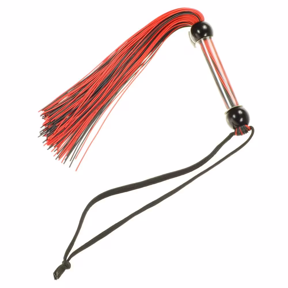 Me You Us Tease And Please Silicone Flogger Black image 2