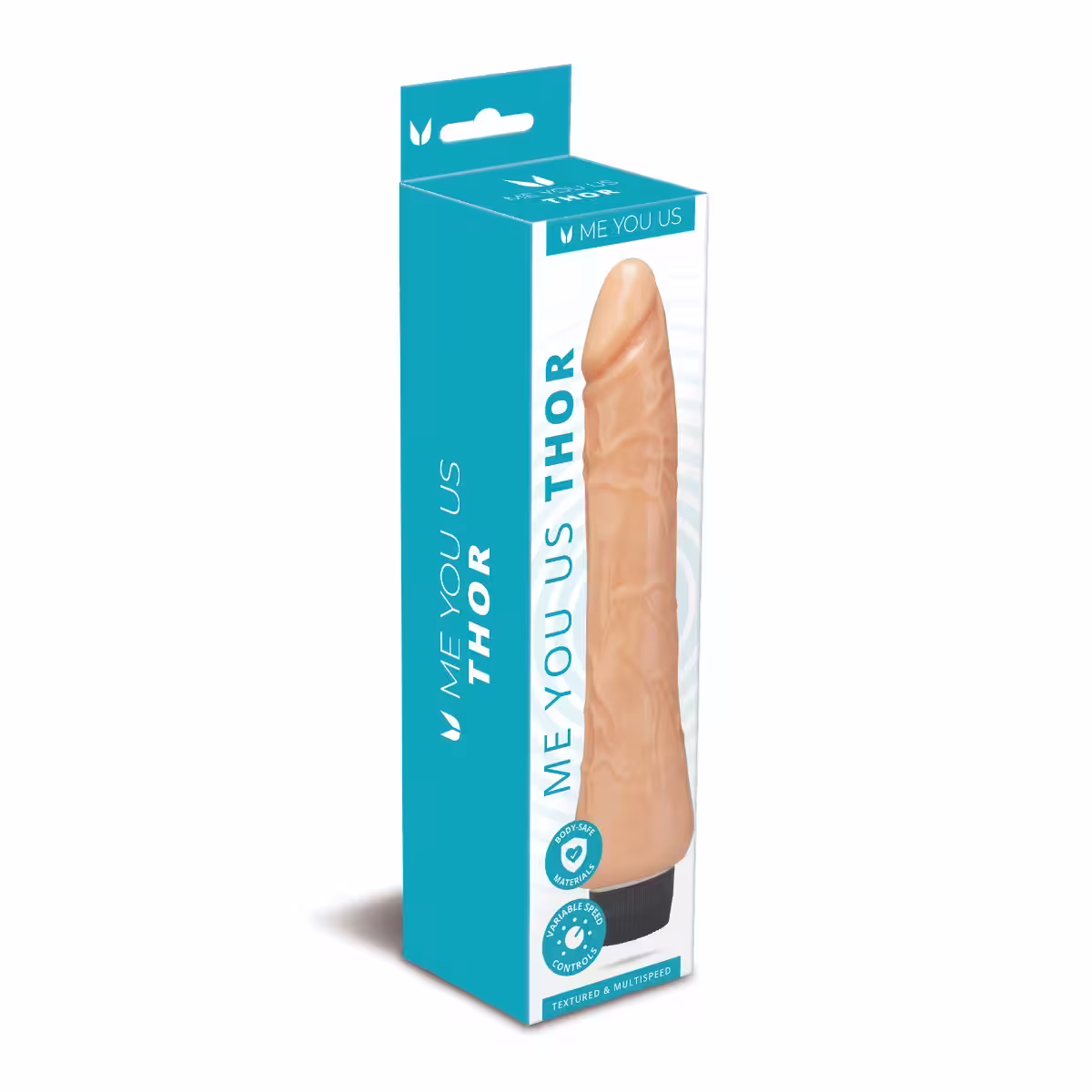 Me You Us Thor 11 Realistic Vibrator Flesh 9.6in image 2