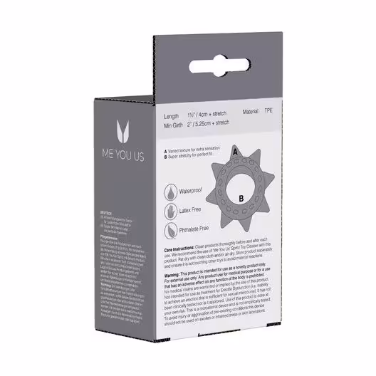 Me You Us Tickler Cock Ring Set 6 Pack Smoke image 4