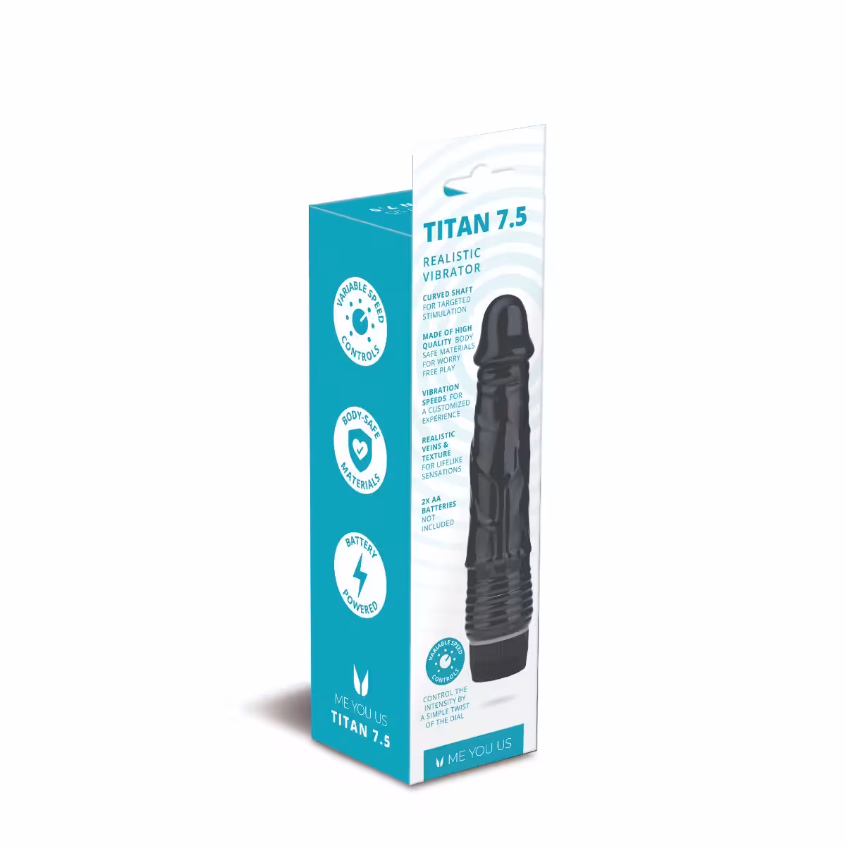 Me You Us Titan Realistic Vibrator Black image 4