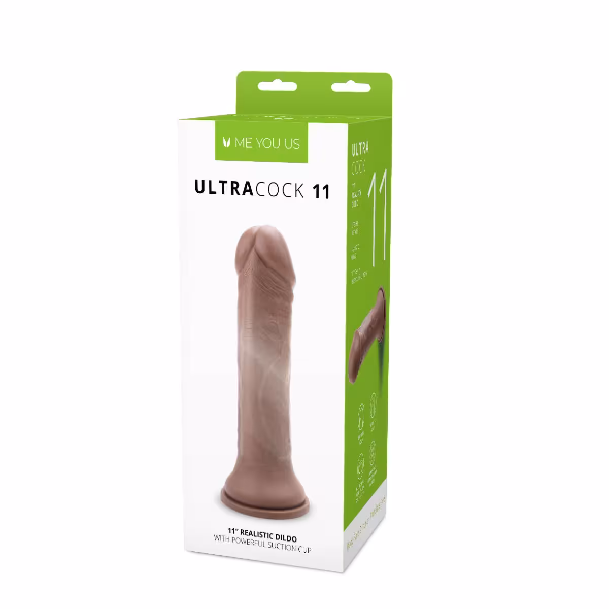 Me You Us Ultra Cock 11inch Caramel Realistic Dildo image 2
