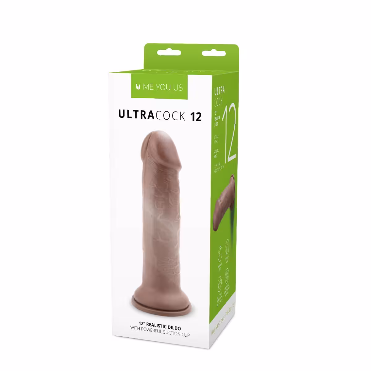Me You Us Ultra Cock 12inch Caramel Realistic Dildo image 2