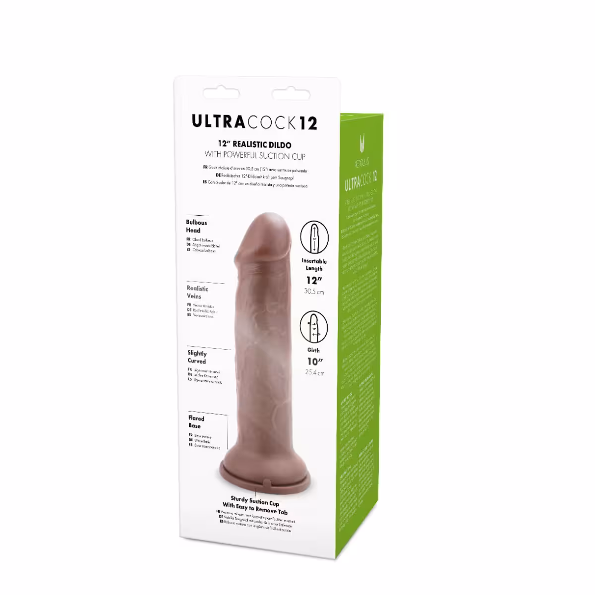 Me You Us Ultra Cock 12inch Caramel Realistic Dildo image 5
