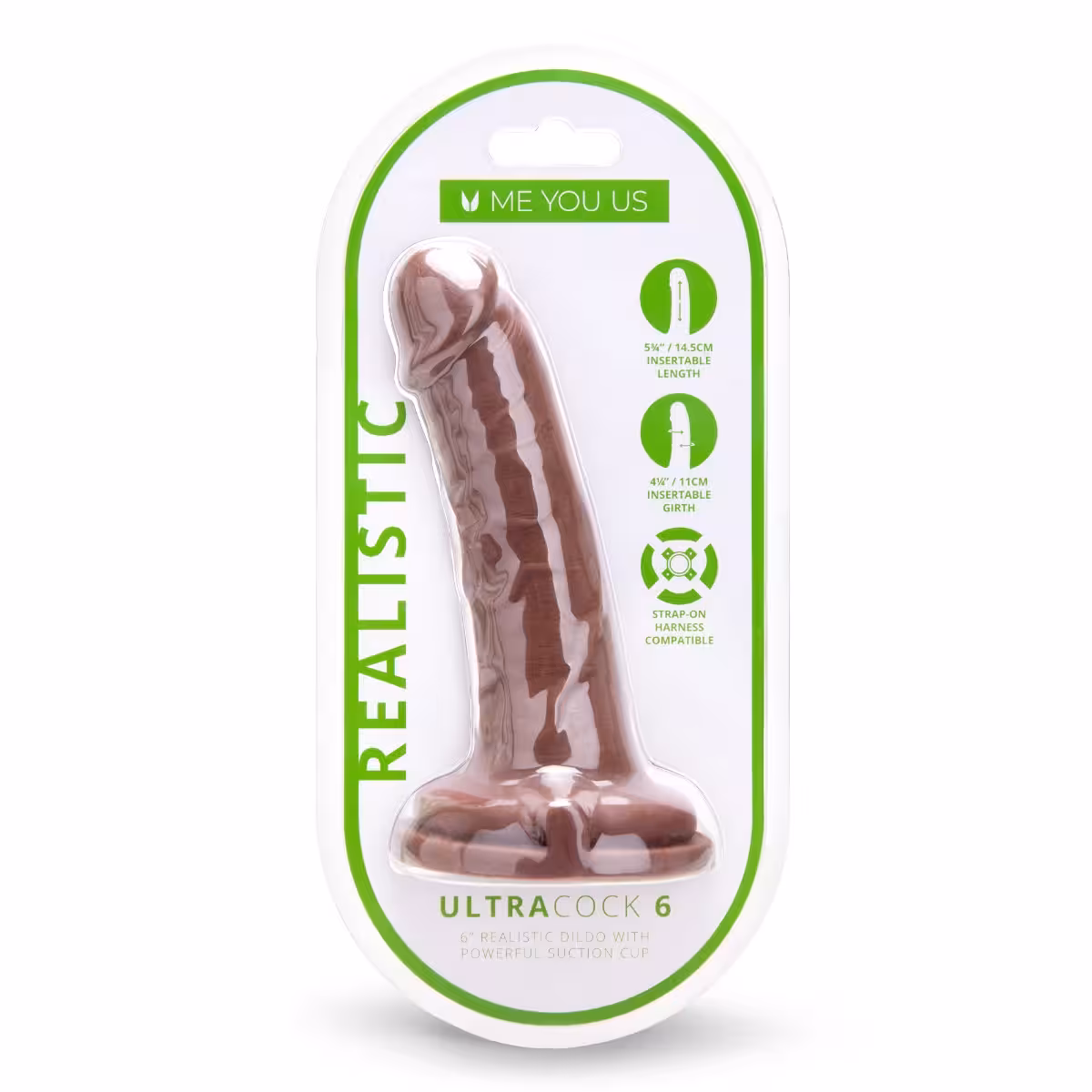 Me You Us Ultra Cock 6inch Caramel Realistic Dildo image 2